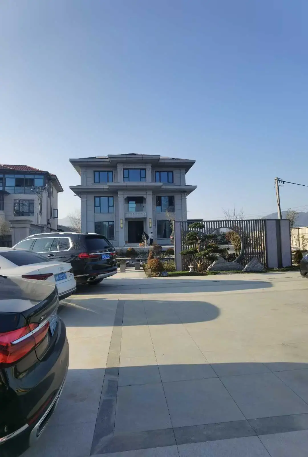 杭州现代自建别墅外立面整体实拍