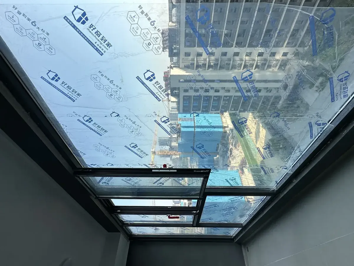 苏州姑苏云起平江雅园阳台系统窗封窗实景图2